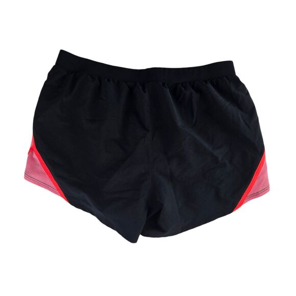 Under Armour Heatgear 1350196 Womens‎ Small Black Pink Loose 3.5" Running Shorts - Picture 2 of 5